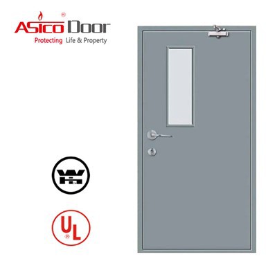 Pintu Logam Berongga Dengan Lite Sempit